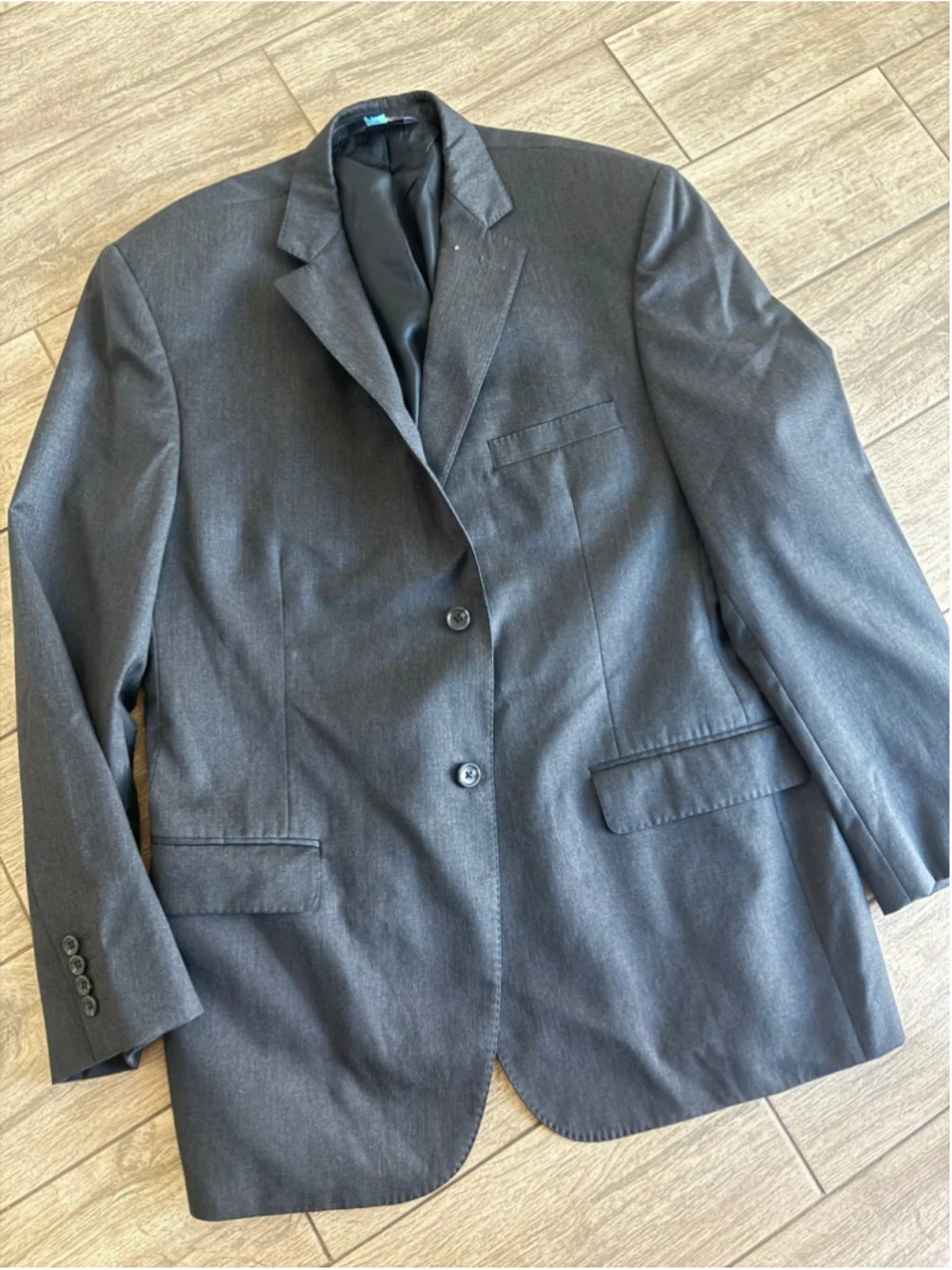 Dark grey Pronto Uomo men’s wool suit